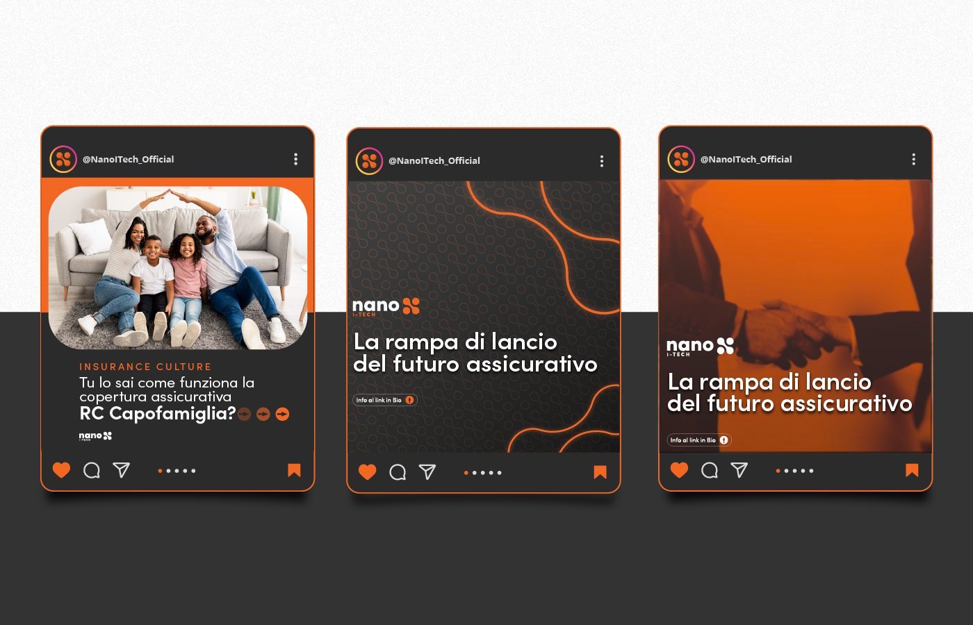 Social media layout design cool presentation