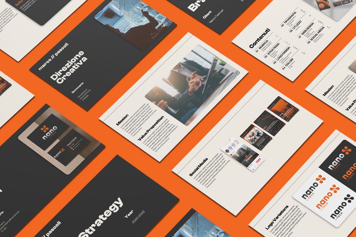 Brand guidelines & Strategy Presentation mockup