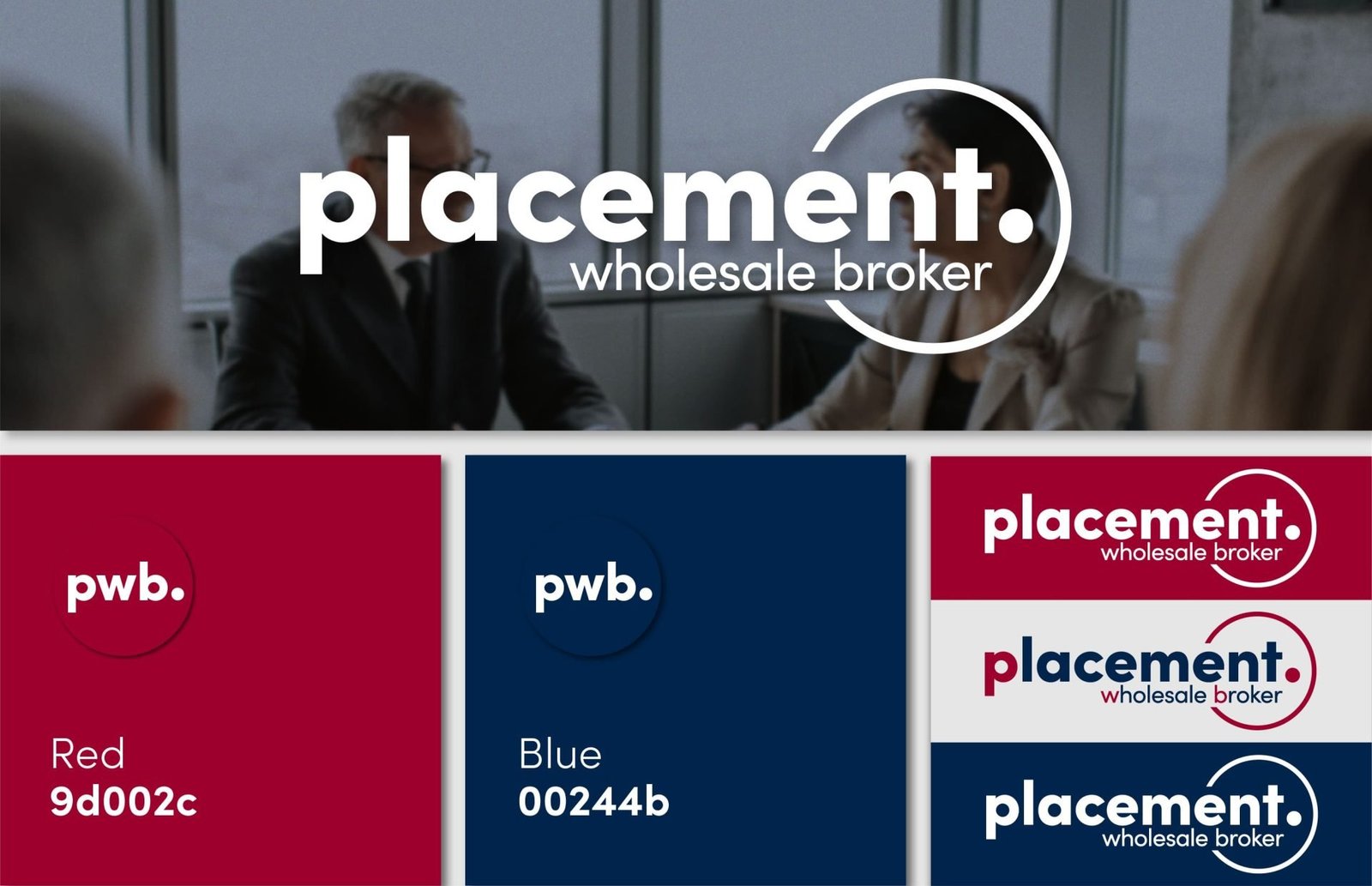 Placement WholeSale Broker - Logo design & variations for an insurance broker